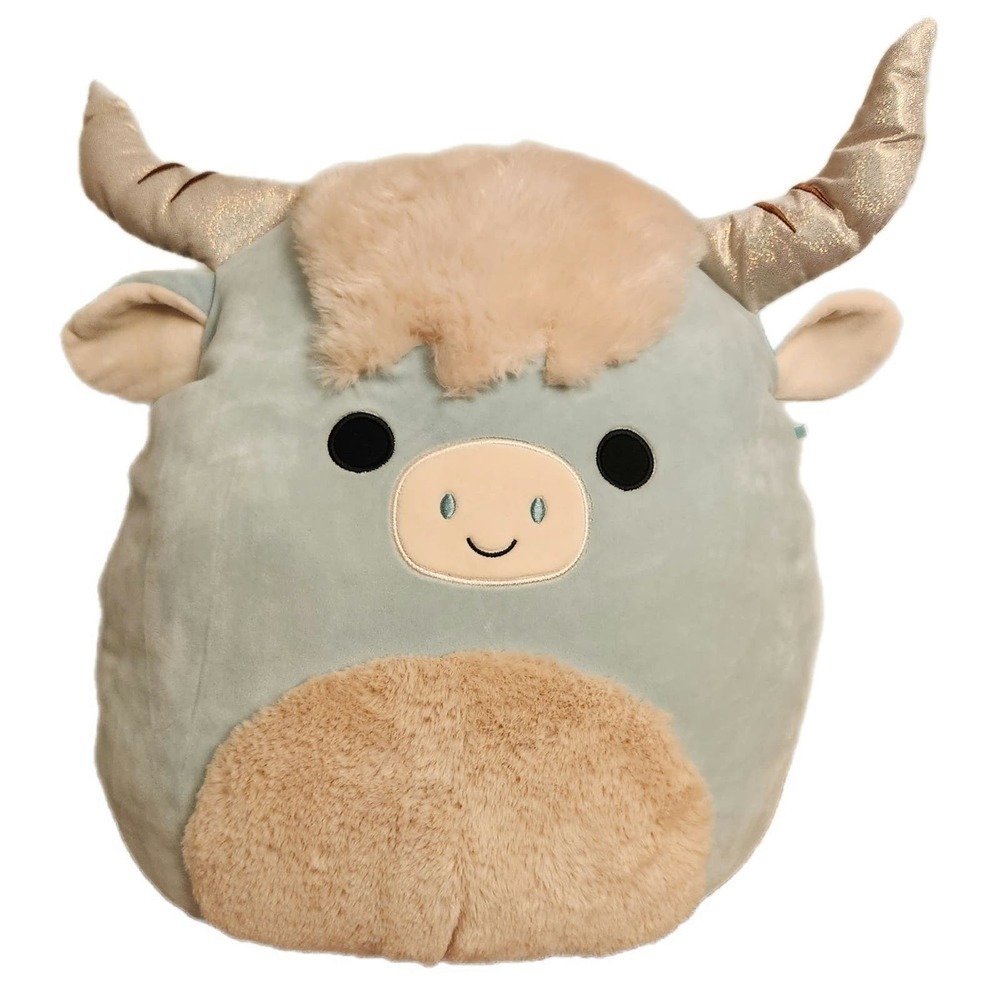 Squishmallow Kellytoy Farm Squad Soft‎ Plush Toy Armie Highland Cow 16 Inch